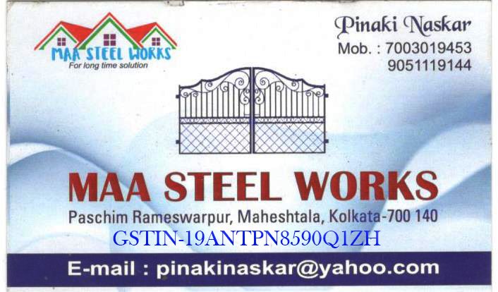 Grill Contractor Mr. Pinaki Naskar in Paschim Rameswarpur